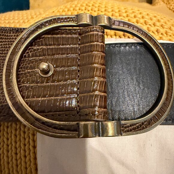Sezane Fétiche Belt Téjus Brun - Size 80 - Picture 8 of 8